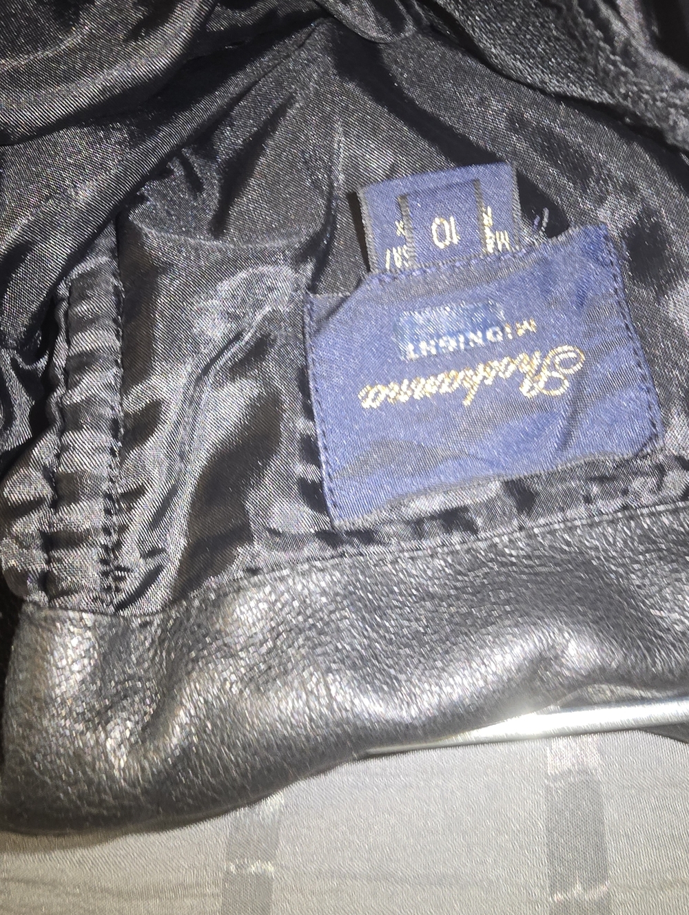 Shoshana Strapless Black Faux-Leather Bodice Asymmetric Midi Dress Sz 10 - Picture 10 of 12